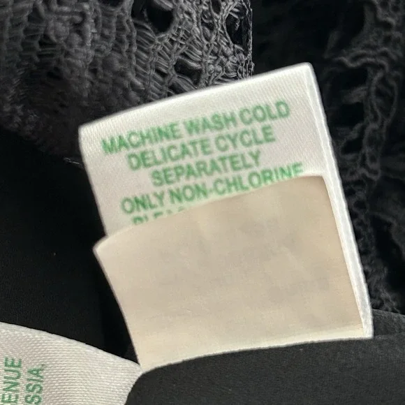 LILLY PULITZER Karolina Black Lace DRESS 12 Shift Ruffle Party Holiday Onyx - Picture 10 of 16